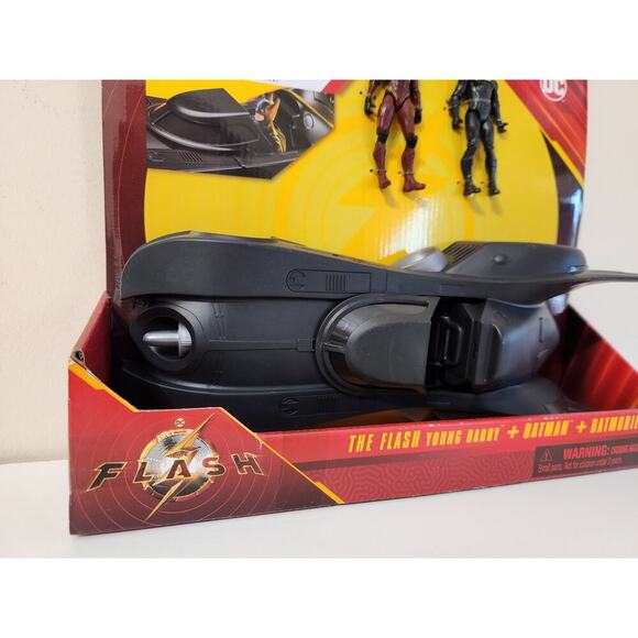 (NEW) DC The Flash Young Barry Batman Batmobile 3 Pack Spin Master 4” Inch 2023 - Picture 5 of 6